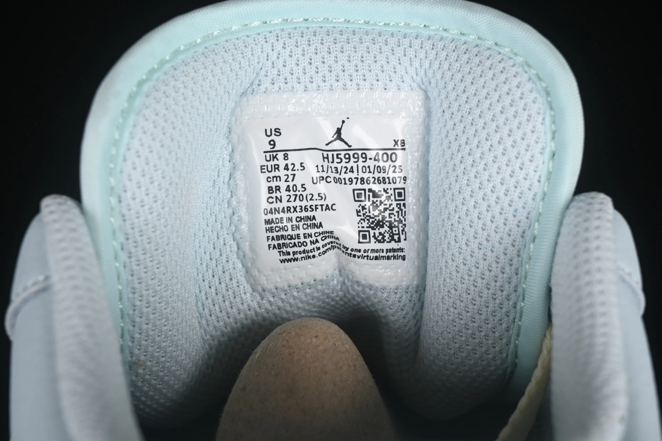 All categories Air Jordan Jordan series basketball shoes Air Jordan 1 Low Air Jordan 1 Low AJ1 Joe 1 mint blue low-top cultural and leisure sports sneakers HJ5999-400